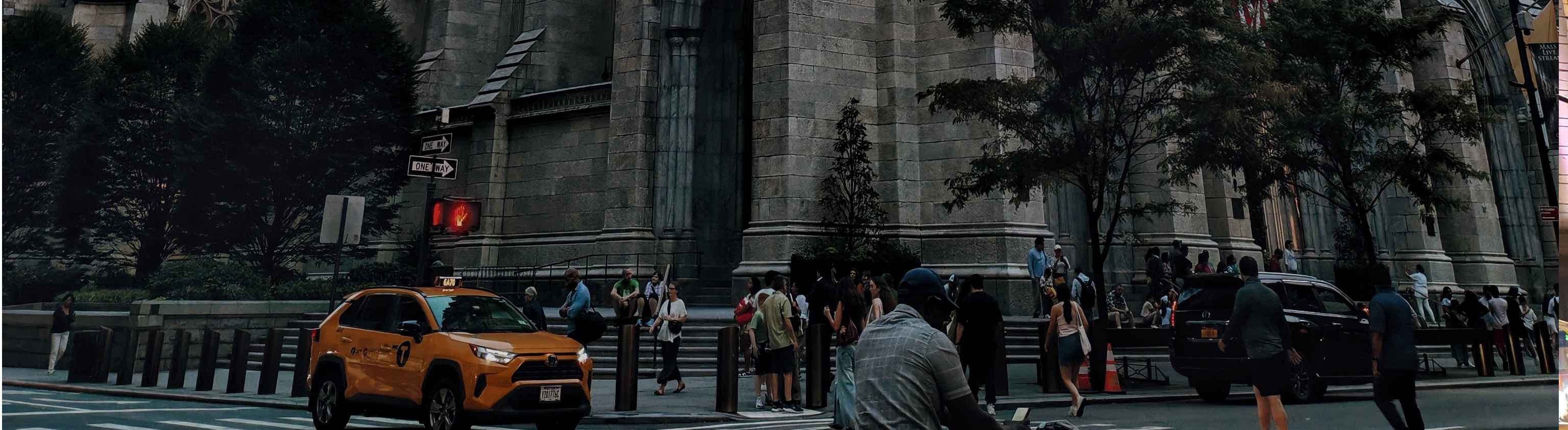 Students in front of computer monitors